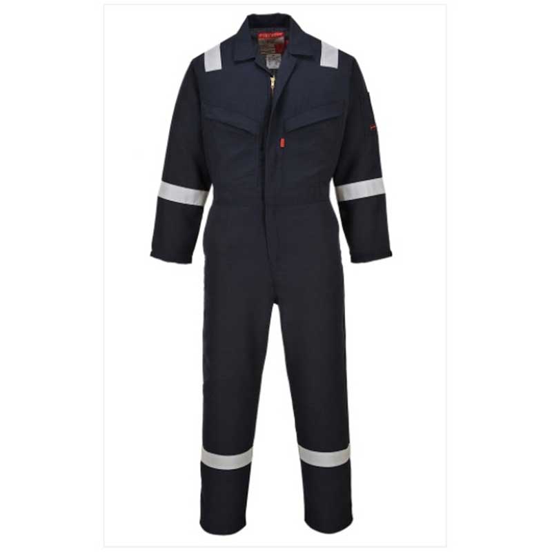 Coverall with reflective tape